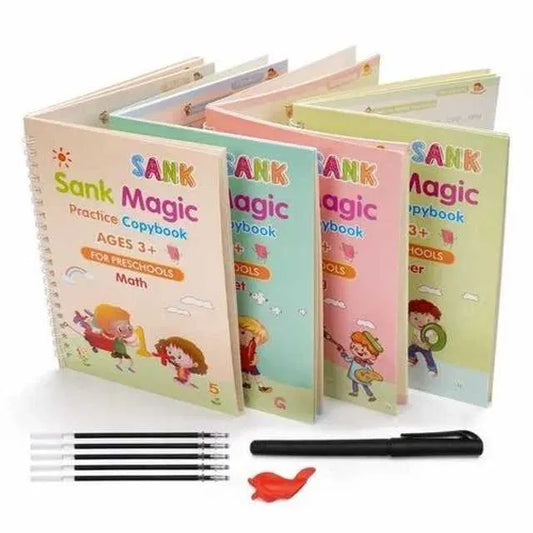 Magic Book Buy 2 Set ( 8 Book +20 Refill +2 Pen+2 Grip)