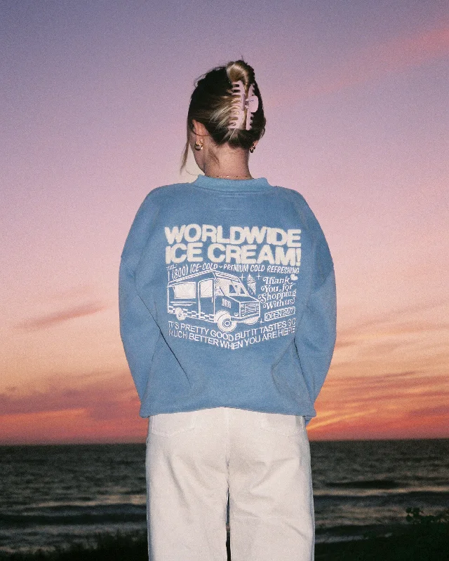 "Ice Cream" Crew Neck in Blue