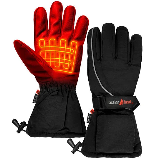 Women's AA Battery Heated Gloves - Black