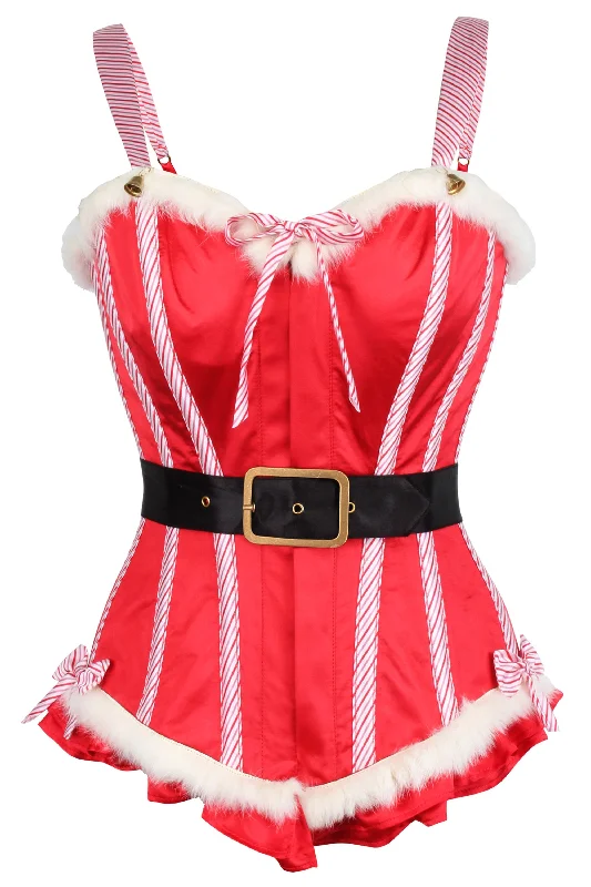 Mrs Claus Steel Boned Xmas Corset