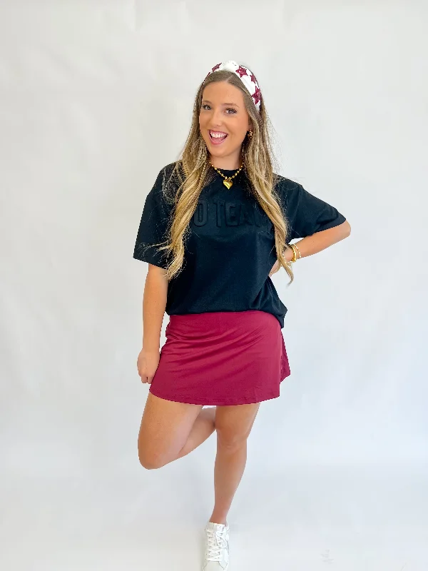 [Jess Lea] Well Played Tennis Skort-Maroon