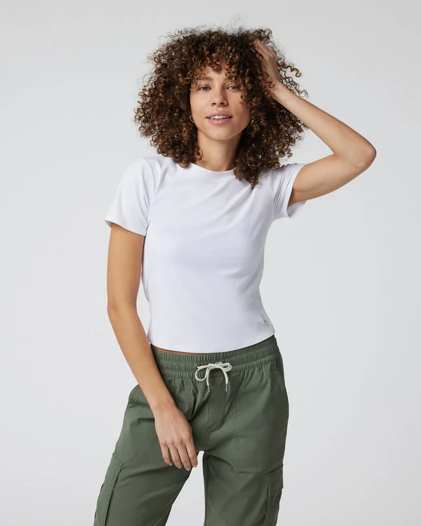 Women's Pose Fitted Tee - White