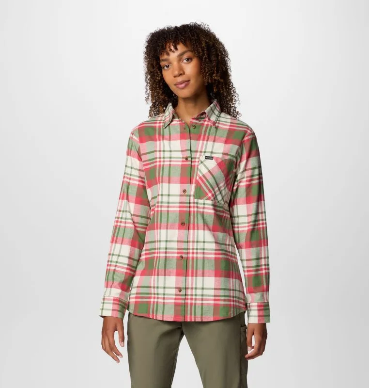 Women's Calico Basin Flannel Long-Sleeve Shirt - Canteen Multiplaid