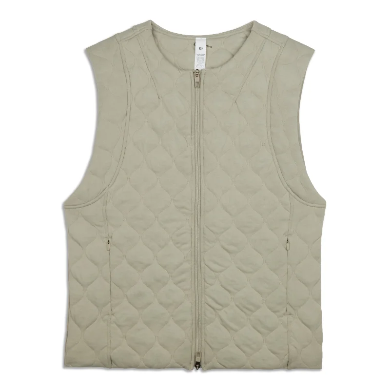 Cap-Sleeve Quilted Vest - Resale