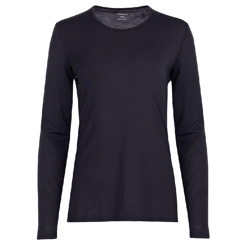 Women's Single Layer Crewneck - Black