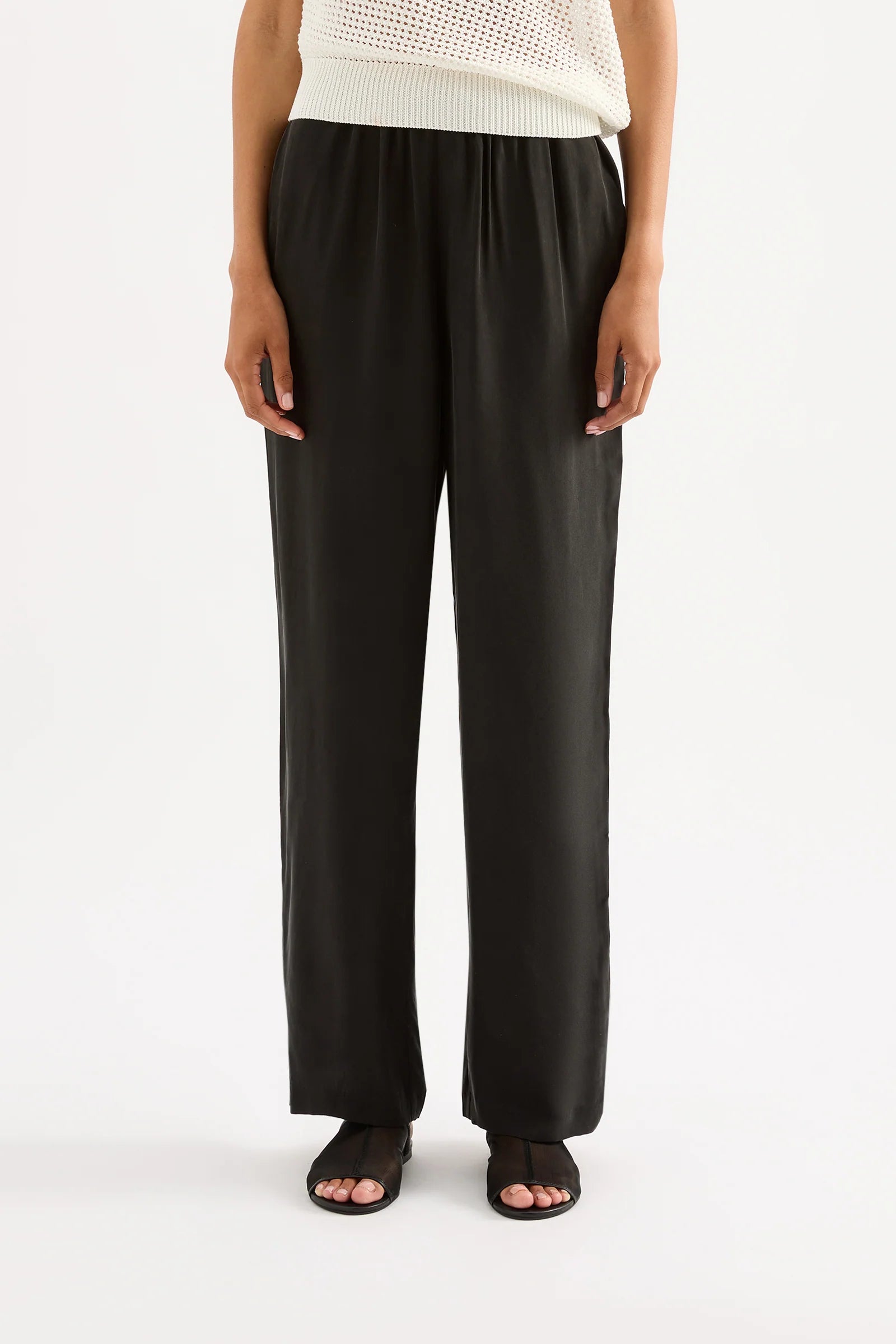 Linnea Cupro Pant - Black