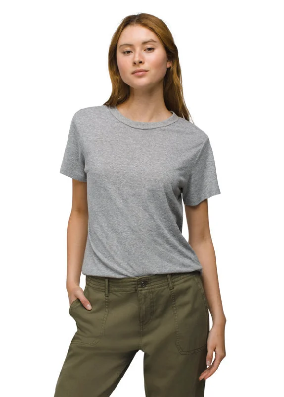 Women's Cozy Up Short-Sleeve Crew - Heather Grey