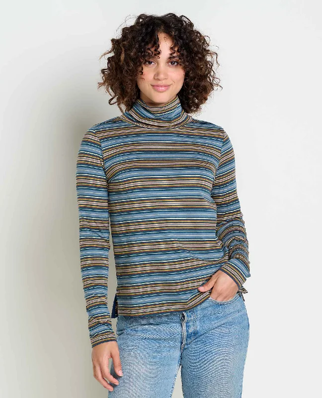 Women's Maisey Long-Sleeve Turtleneck - North Shore Stripe