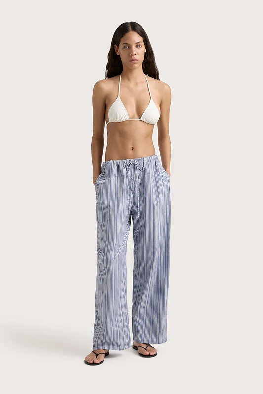 Vieu Relaxed Pant - Blue Stripe