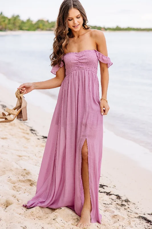 Calling On You Mauve Pink Maxi Dress