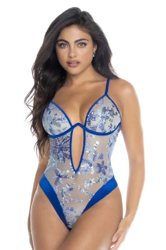 Mapalé ® Bodysuit de Malla Bordada Mod.8909