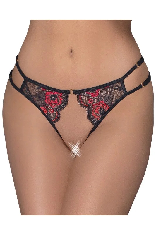 Cottelli Lingerie Black Red Briefs