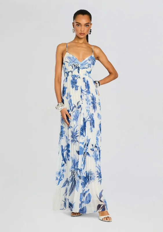 Gabi Pleated Maxi Dress