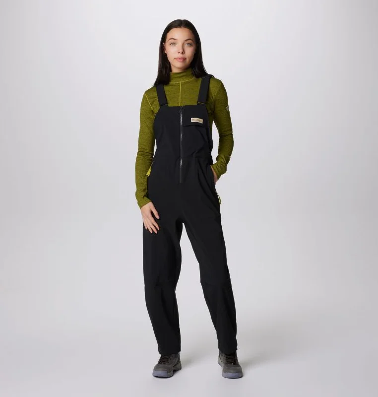 Women's Wallowa Softshell Overalls - Black