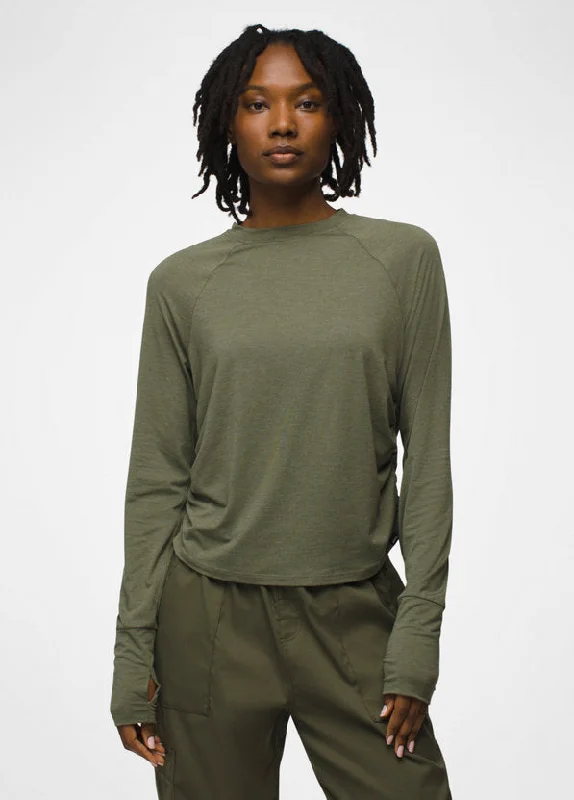 Women's Sol Searcher Long-Sleeve Crew - Rye Green