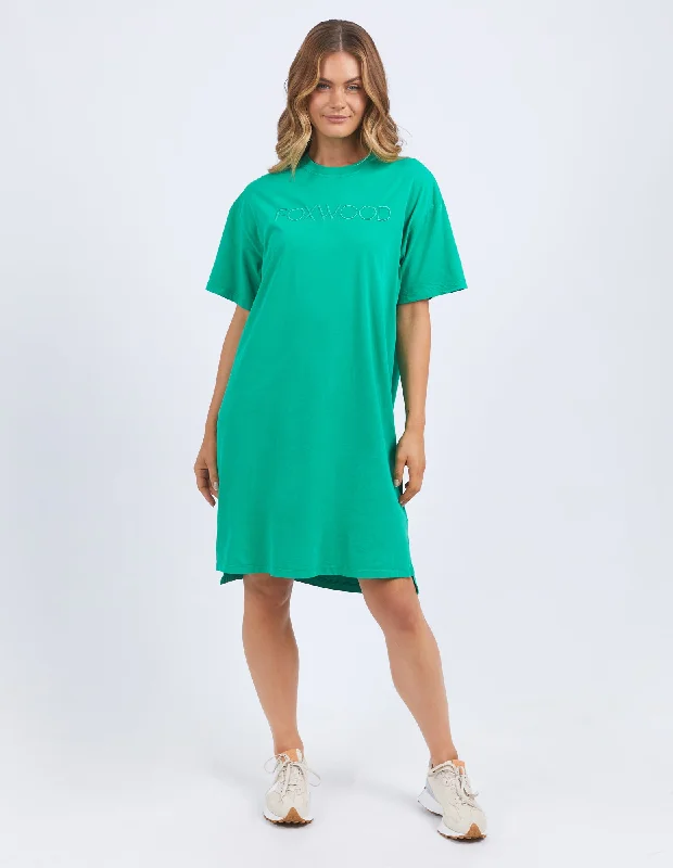 Foxwood Simplified Tee Dress Bright Green