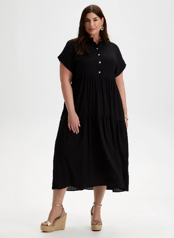 Joseph Ribkoff - Crew Neck Short Sleeve Dress