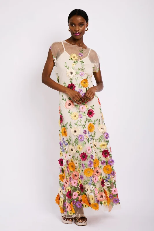 The Floral Applique Dress