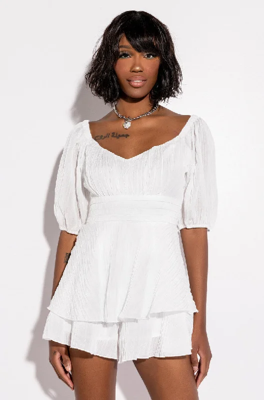 HONEY QUARTER SLEEVES ROMPER