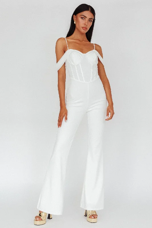 Nian Corset Bodice Jumpsuit Ivory