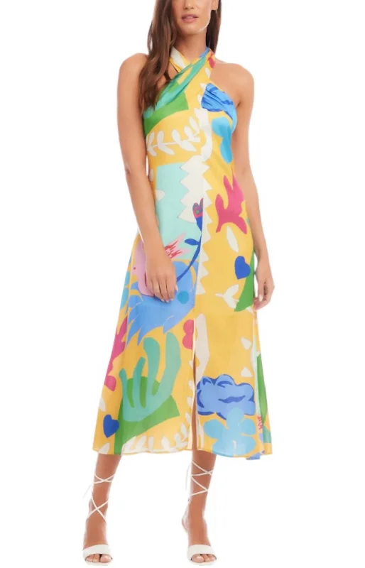 Ivy Midi Dress In Print