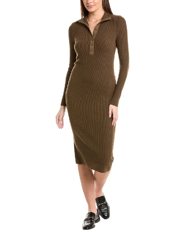 Nation LTD Phoebe Midi Henley Dress