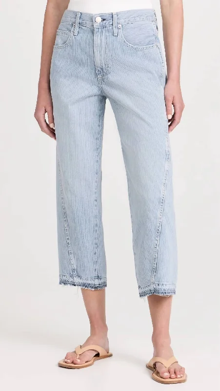 Maria Pants With Let Down Hem In Denim