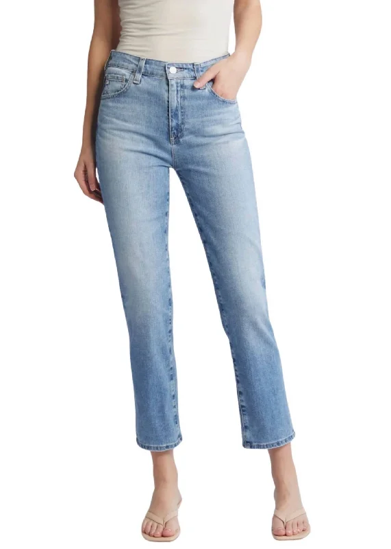 Saige Ankle Straight Leg Crop Jeans In 22 Years Whisper