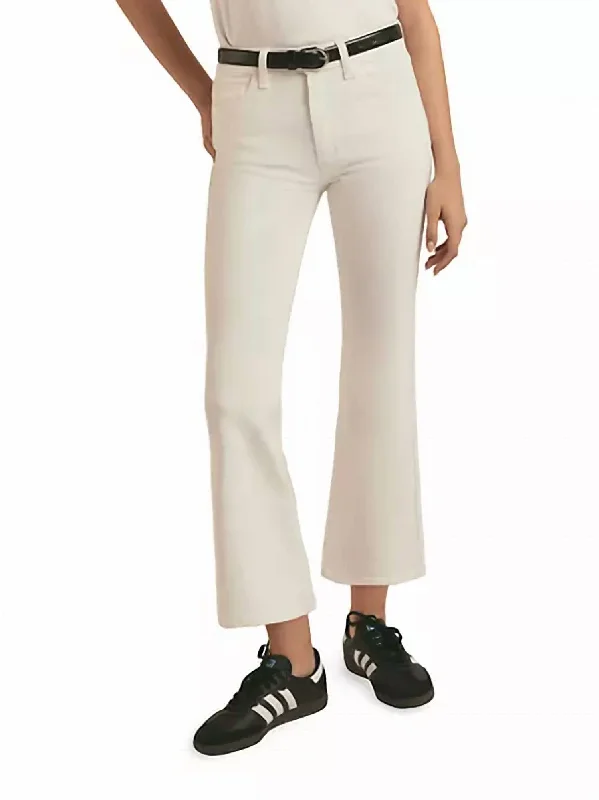 The Erin Crop Bootcut Jeans In Leche