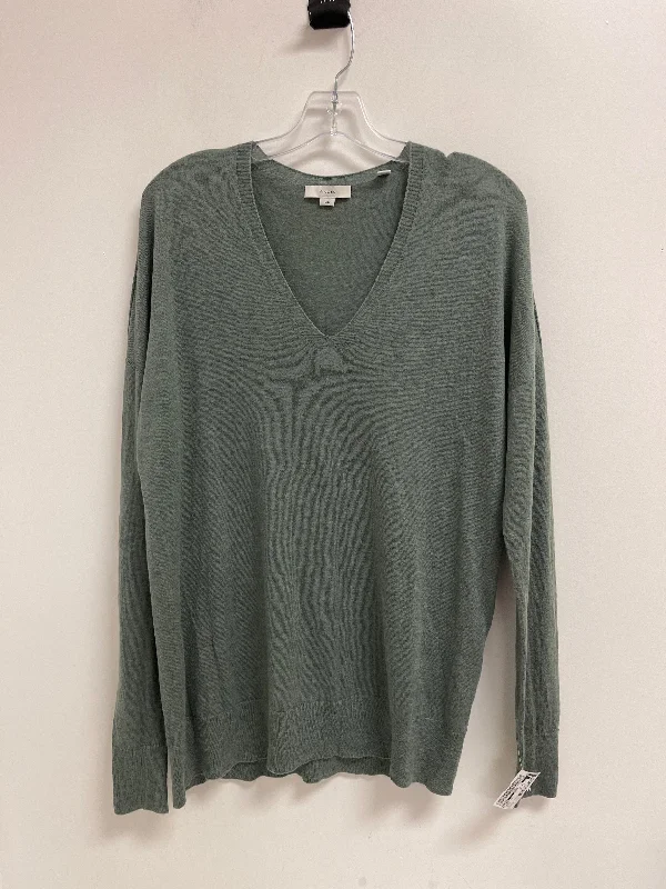 Tunic Long Sleeve By Vince In Green, Size: M